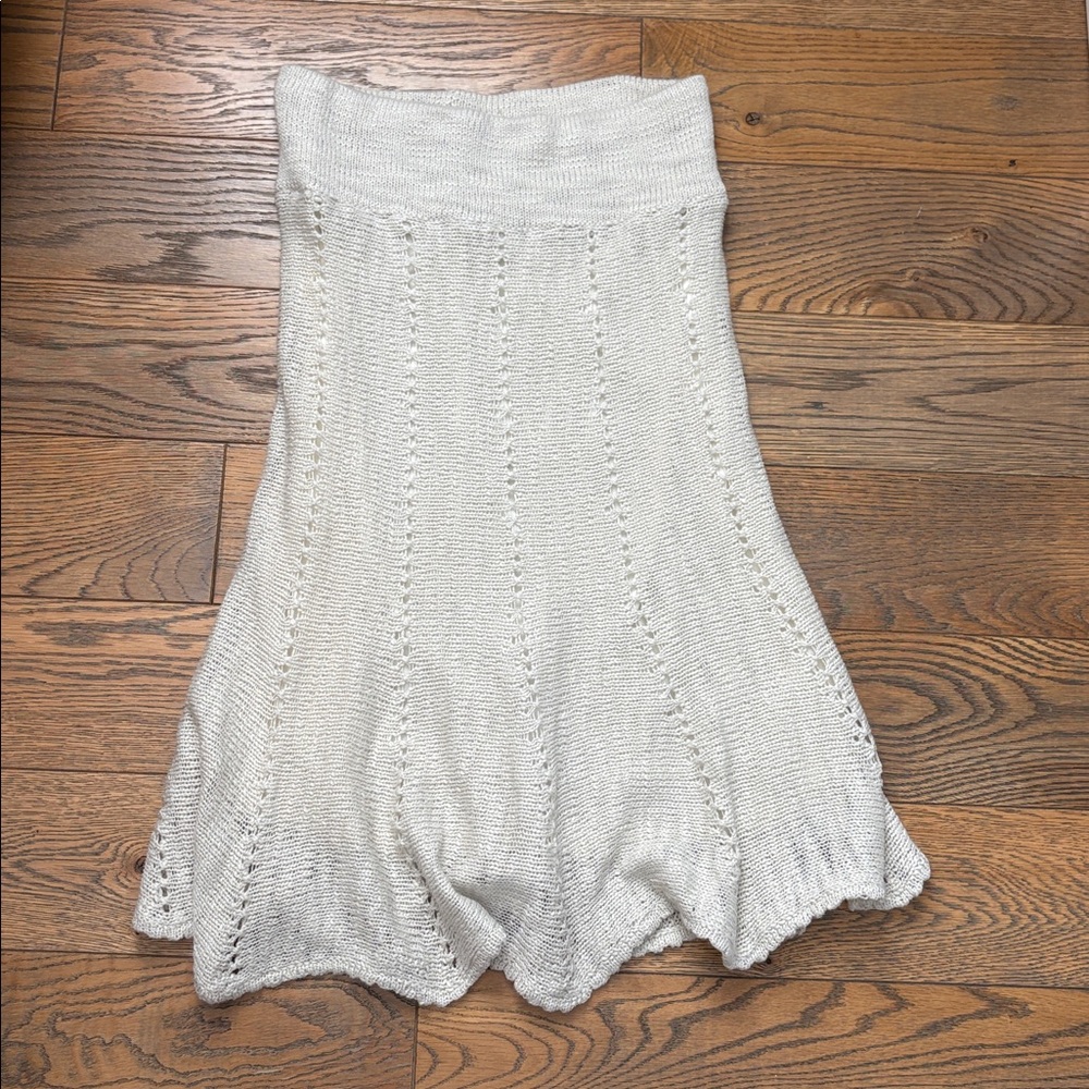 Free People Cream Knit Sweater Skirt Vintage Y2K Fairy Skirt